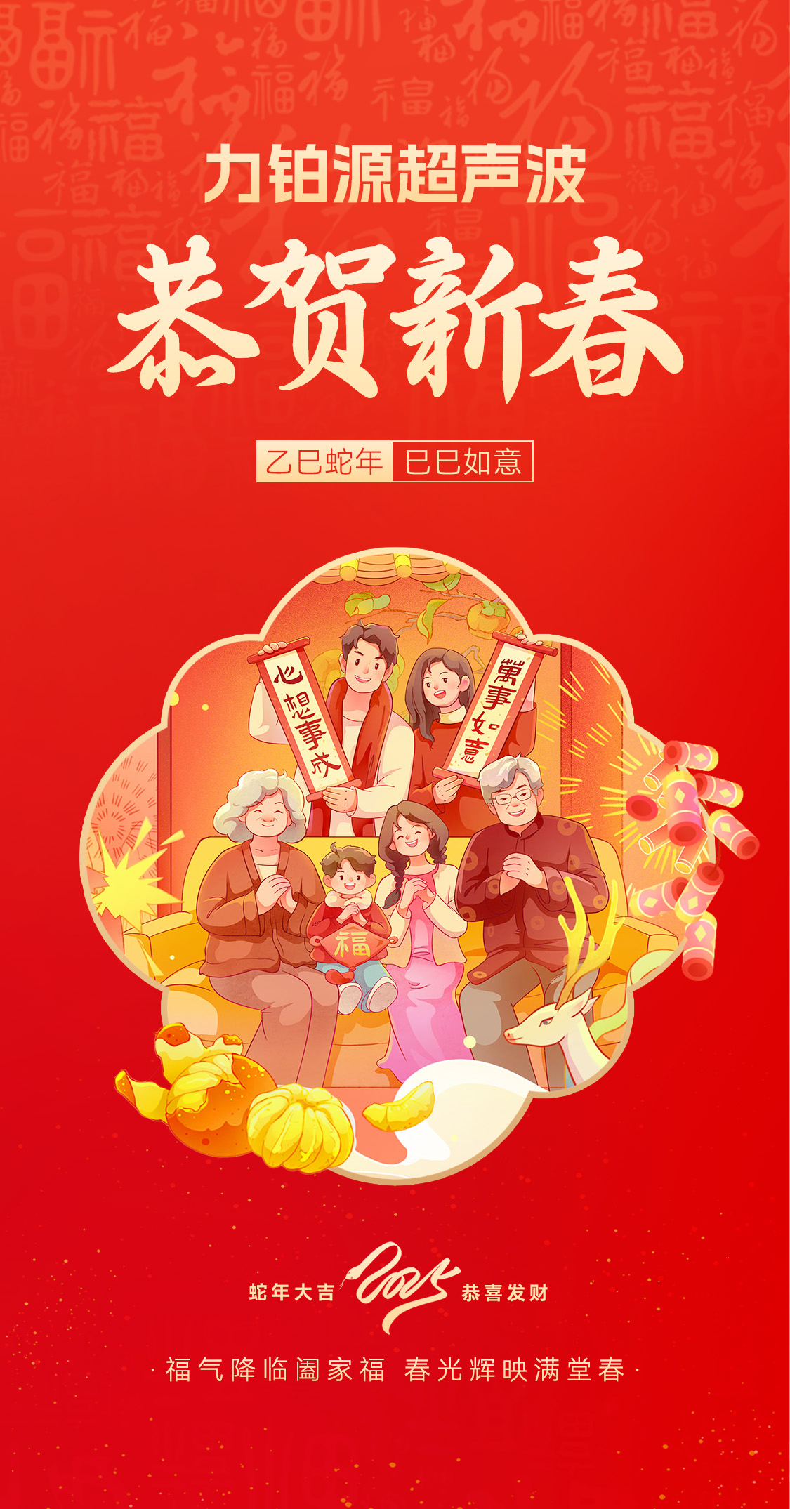 恭賀新春，力鉑源超聲波向您拜年啦！